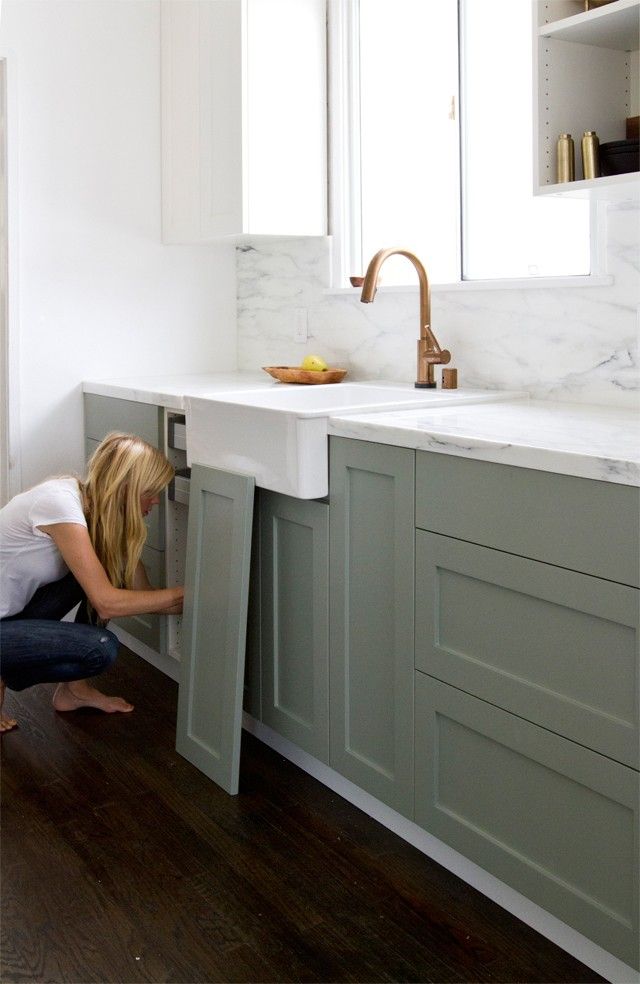 Fave IKEA hack yet - SemiHandmade of LA makes doors and drawer fronts for Ikea c...