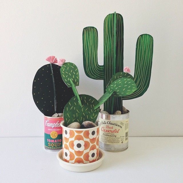 paper cacti ✭ DIY craft