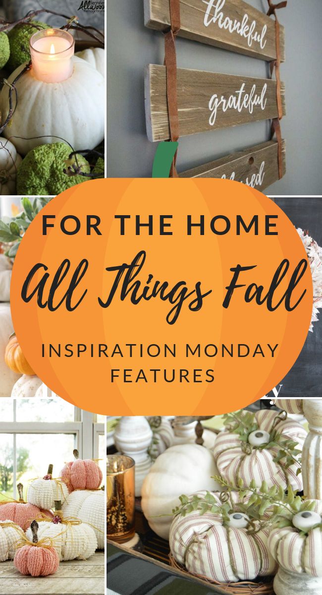 All things fall for the home are the features from this week's Inspiration Monda...