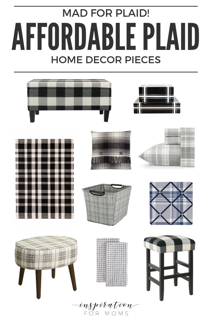 Incorporating plaid into your home doesn't have to break the bank. I've found af...