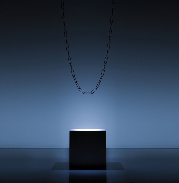 A draped chain is an unexpected light source with Davide Groppi's ChainDelie...