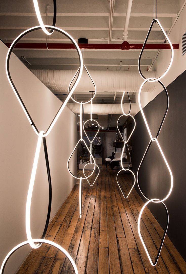 “Arrangements by Michael Anastassiades,” a custom designed lighting installa...