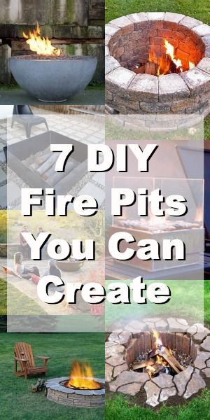7 DIY Fire Pits You Can Build in Your Garden. Bury concrete in dirt under sand p...