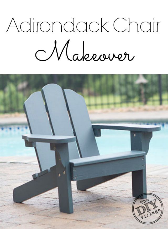 Adirondack Chair makeover using Olympic Paint and Stain solid stain  #spon #UpTo...