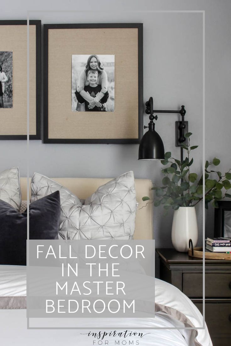 Create a cozy fall master bedroom by adding just a few simple elements to your d...