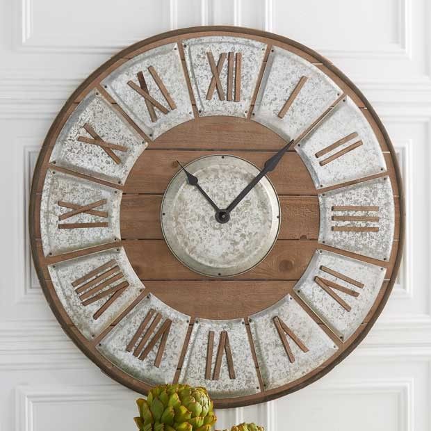 Rustic Farmhouse Clock #clock #wallclock