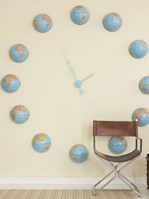 Craft Project: Globe Wall Clock