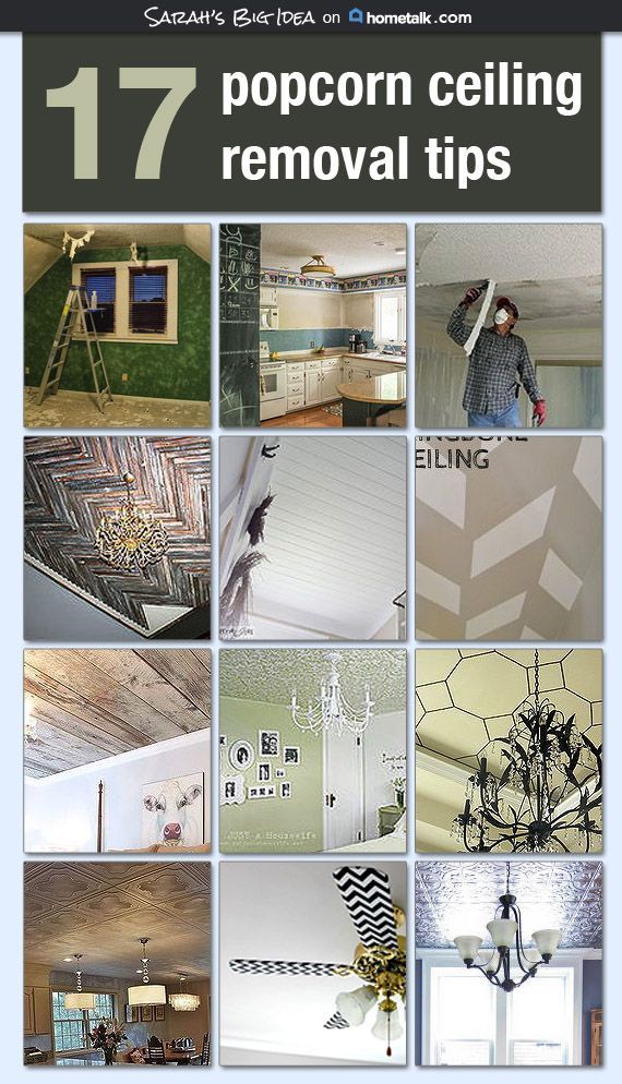 Popcorn Be Gone! And other awesome ceiling transformations Idea Box by Sarah's Big Idea