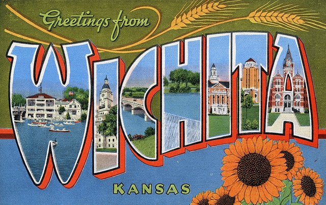 Greetings from Wichita, Kansas - Large Letter Postcard