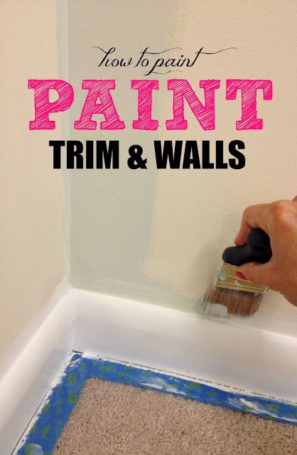 How To Paint Trim: a complete tutorial for transforming an outdated house just b...