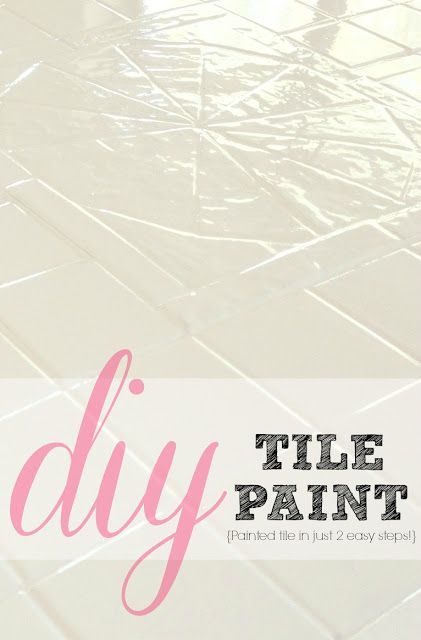 How to paint tile in just 2 easy steps!