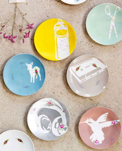 Tableware Makeover: DIY Stencil Plates