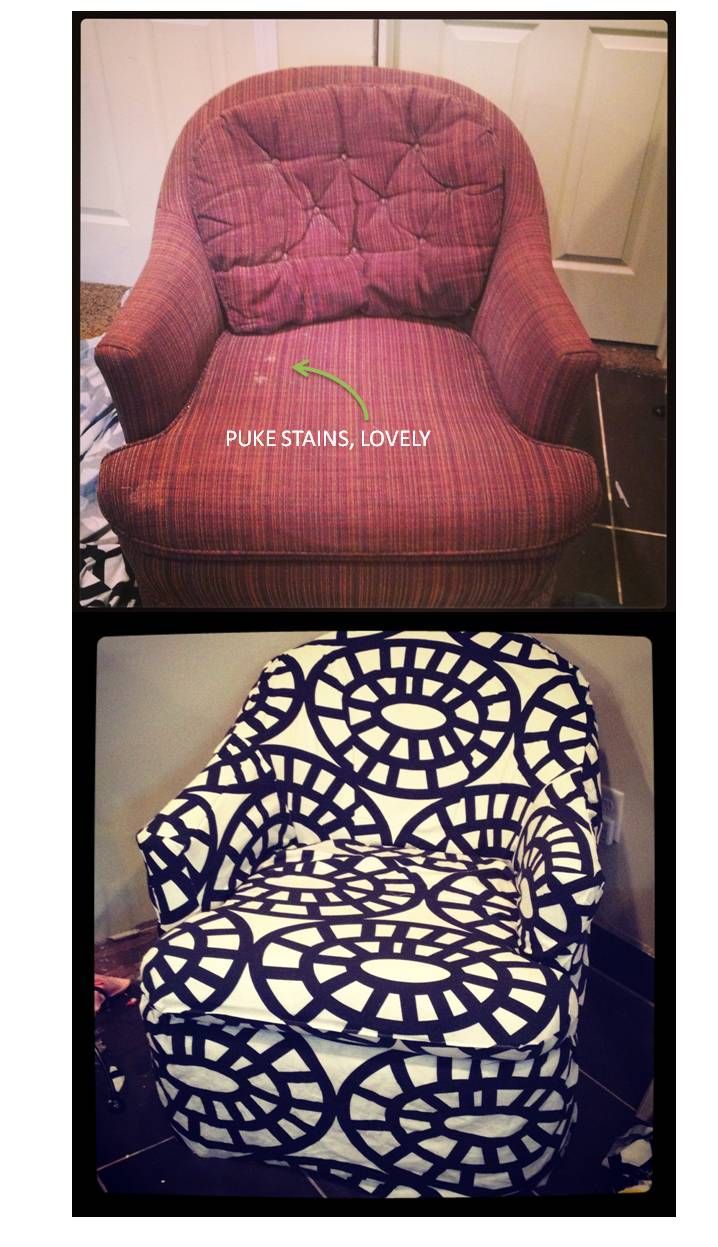 The Easy Way To Reupholster a 90’s chair.  Tips and tricks from Brooklyn Berry...