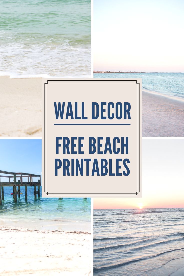 Decorating With Beach Photos - Free Printable Beach Wall Art