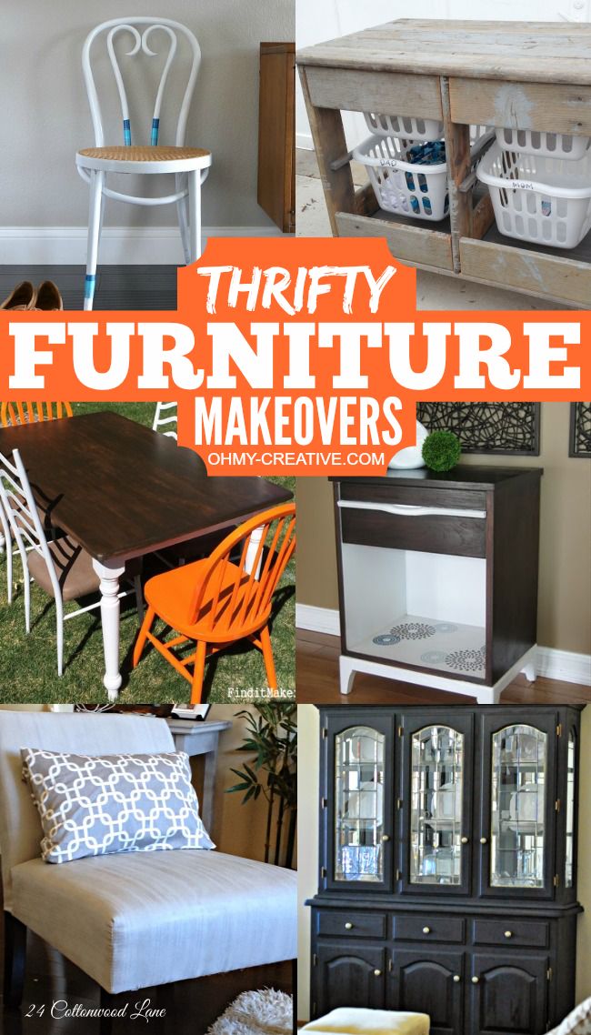 Thrifty Furniture Makeovers for the Home  |  OHMY-CREATIVE.COM