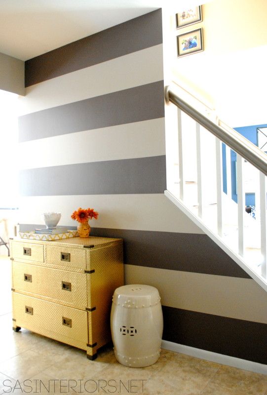 Tips + Tricks for painting straight, crisp, perfect stripes