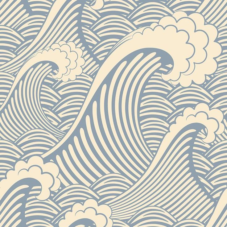 Waves of Chic - Removable Wallpaper from WallsNeedLove!