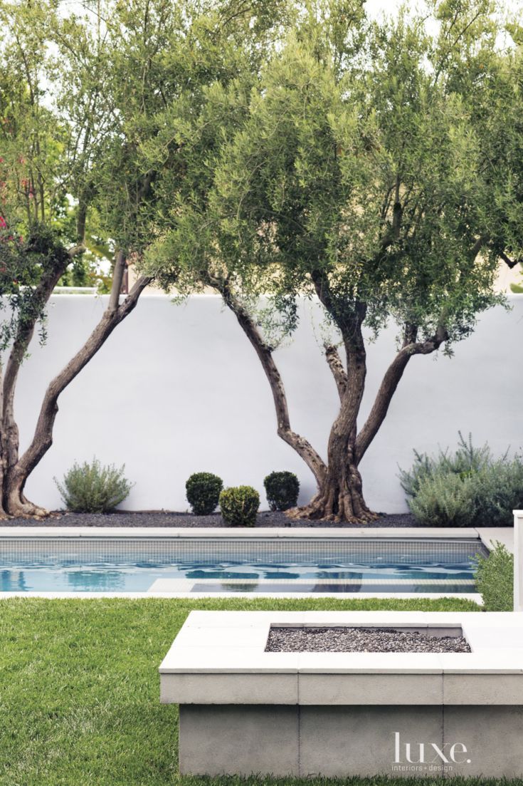 Spanish Colonial Neutral Pool with Sitting Ledge