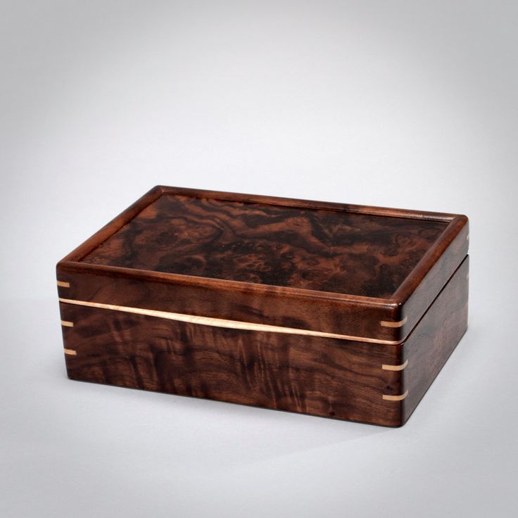 Decorative Boxes: Large Keepsake Box, Wooden Mens Box, Treasure Box, Knick Knack Box, Mens Valet B...