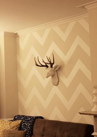 Chevron your walls! Here's how...