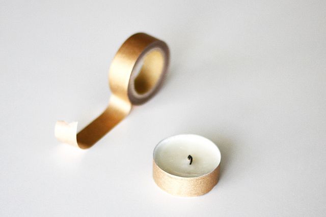 washi tape tea light DIY by AMM blog