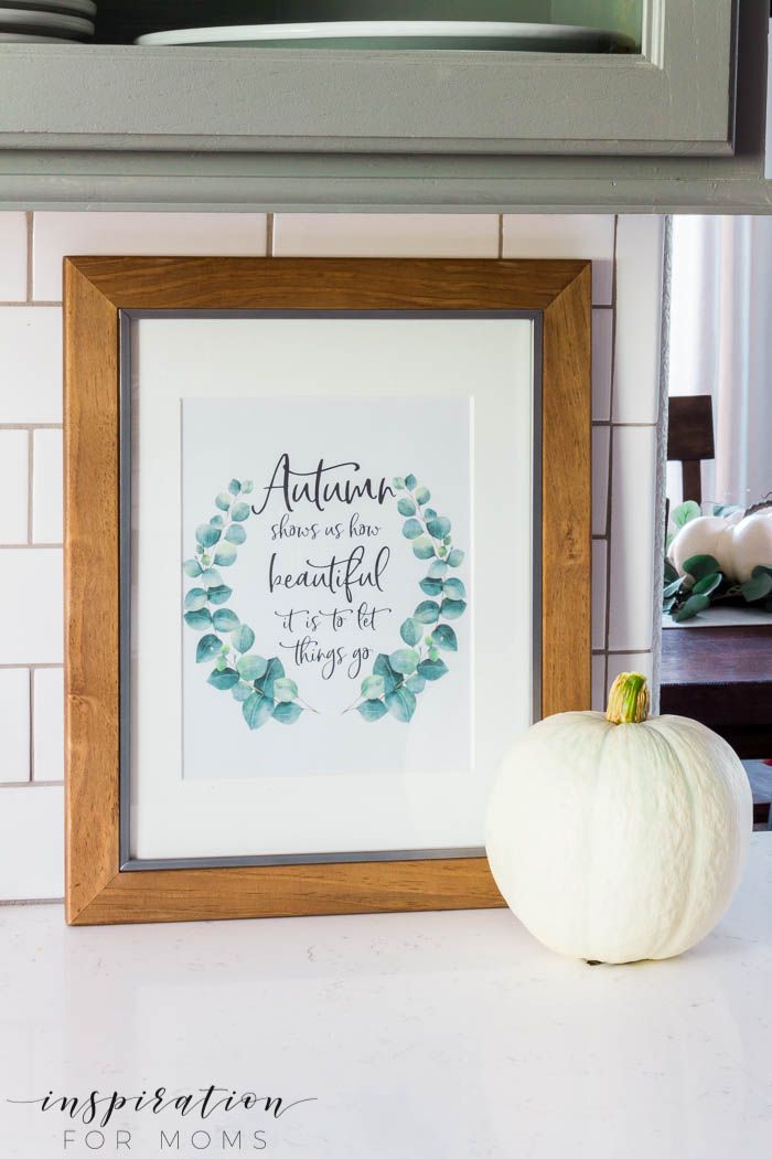 This autumn free printable is a sweet reminder of how beautiful can be in life t...