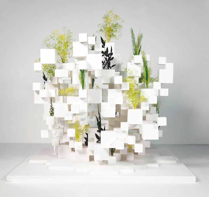 suo fujimoto adds greenery to layered cube installation in paris