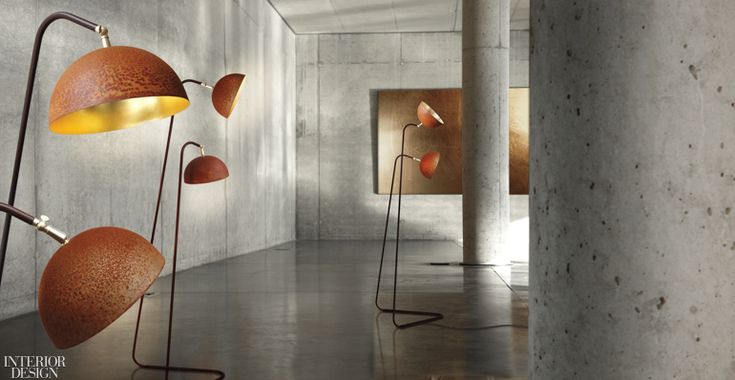 The industrial designer and fêng shui expert plated the floor lamp’s inner sh...