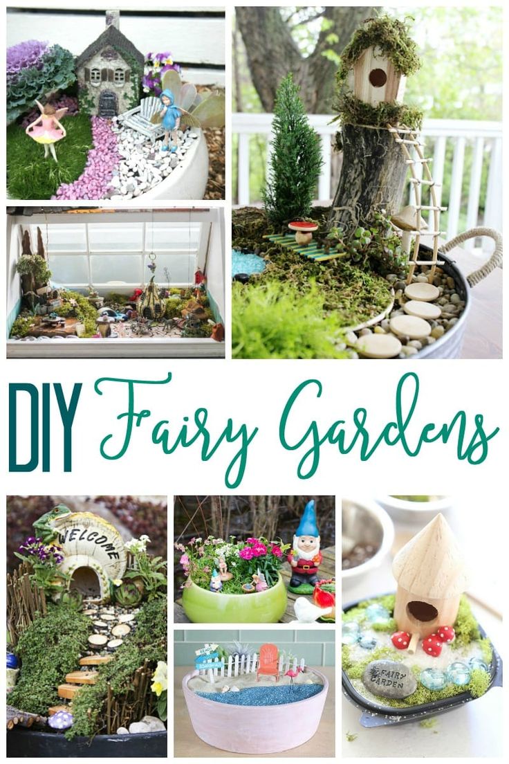 Celebrate the arrival of spring with these DIY Fairy Gardens! Make your own cute...