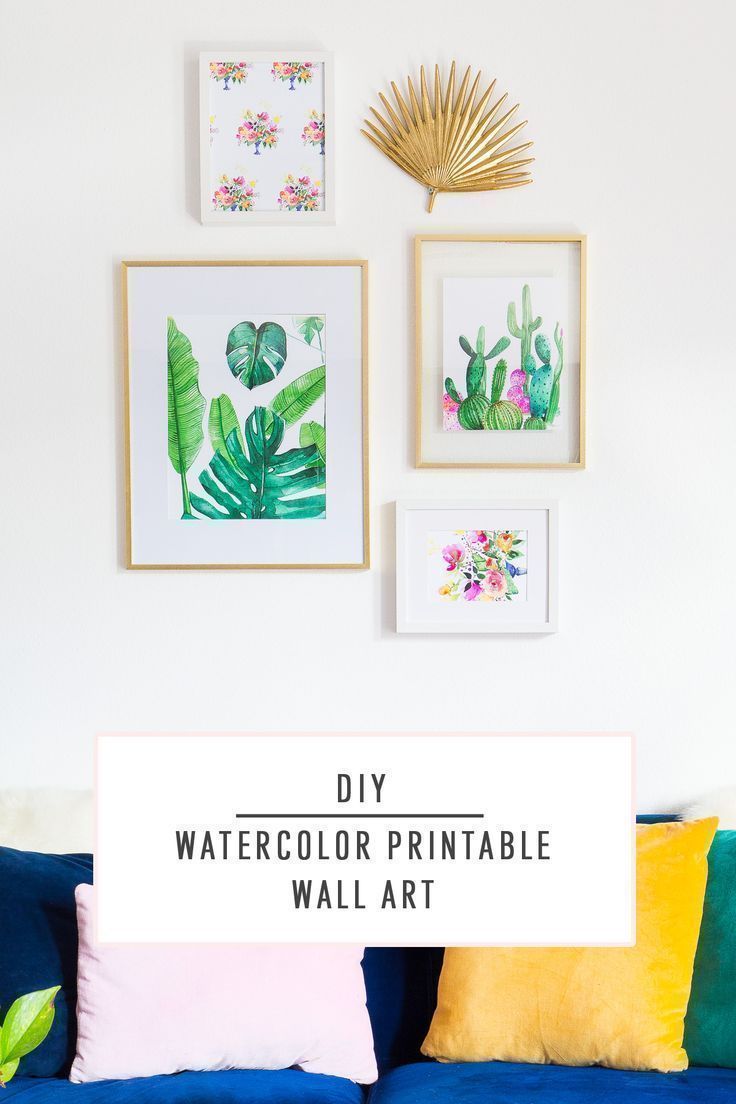 DIY Watercolor Printable Wall Art