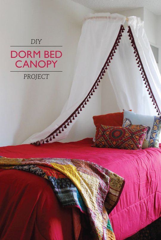 Get Laken's Look!: DIY Dorm Bed Canopy Project