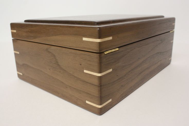 Black Walnut Box, Cherry Wood Box, Brown Maple Box