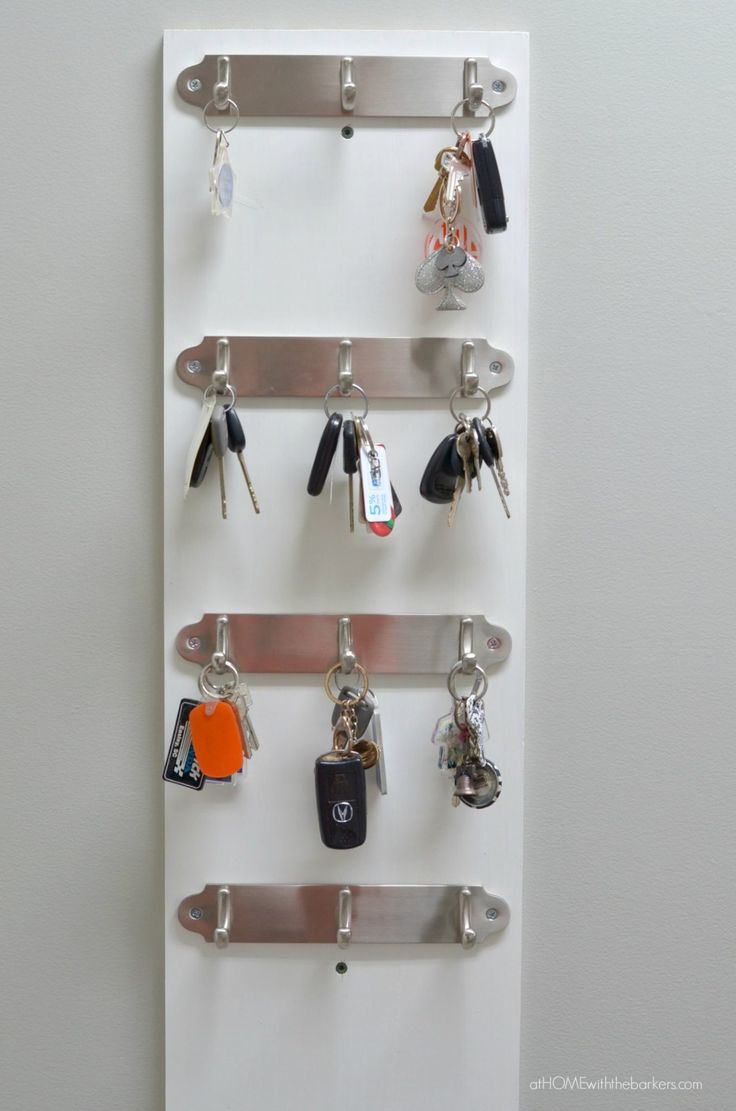 DIY Key Organizer that is sturdy enough for keys and more