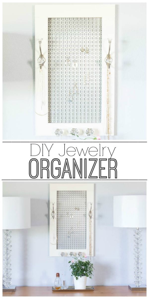 Learn how to make a jewelry organizer that is essential for keeping everything o...