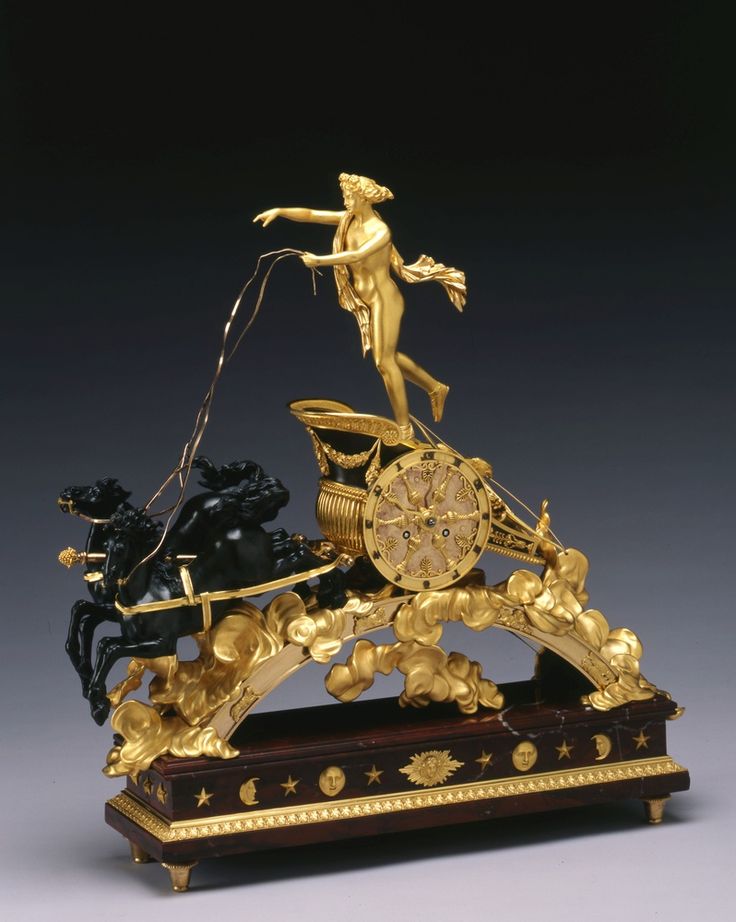 An Empire chariot clock, attributed to Pierre-Philippe Thomire