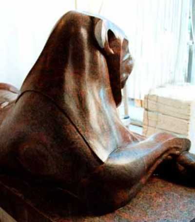 #Bronze #sculpture by #sculptor Peter Lyell Robinson titled: 'The Lion of Arakou...