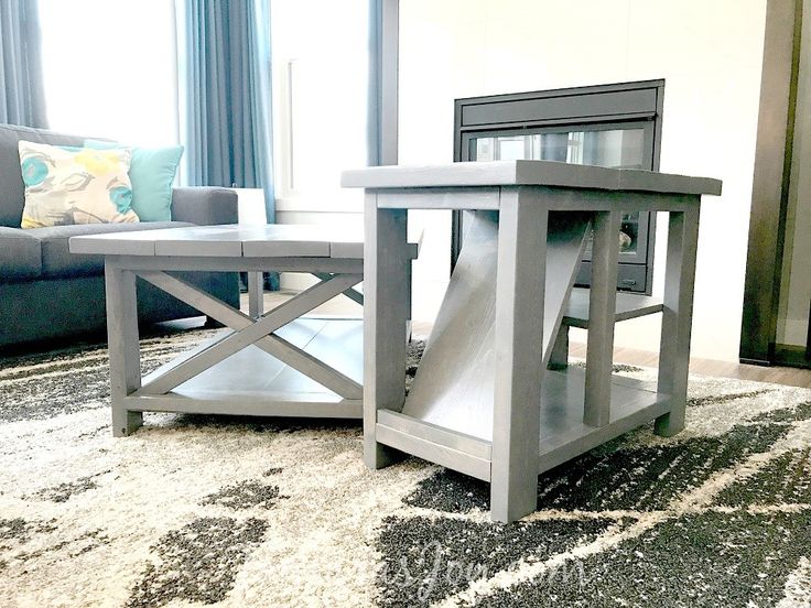 DIY Rustic Side Table with FREE PLANS