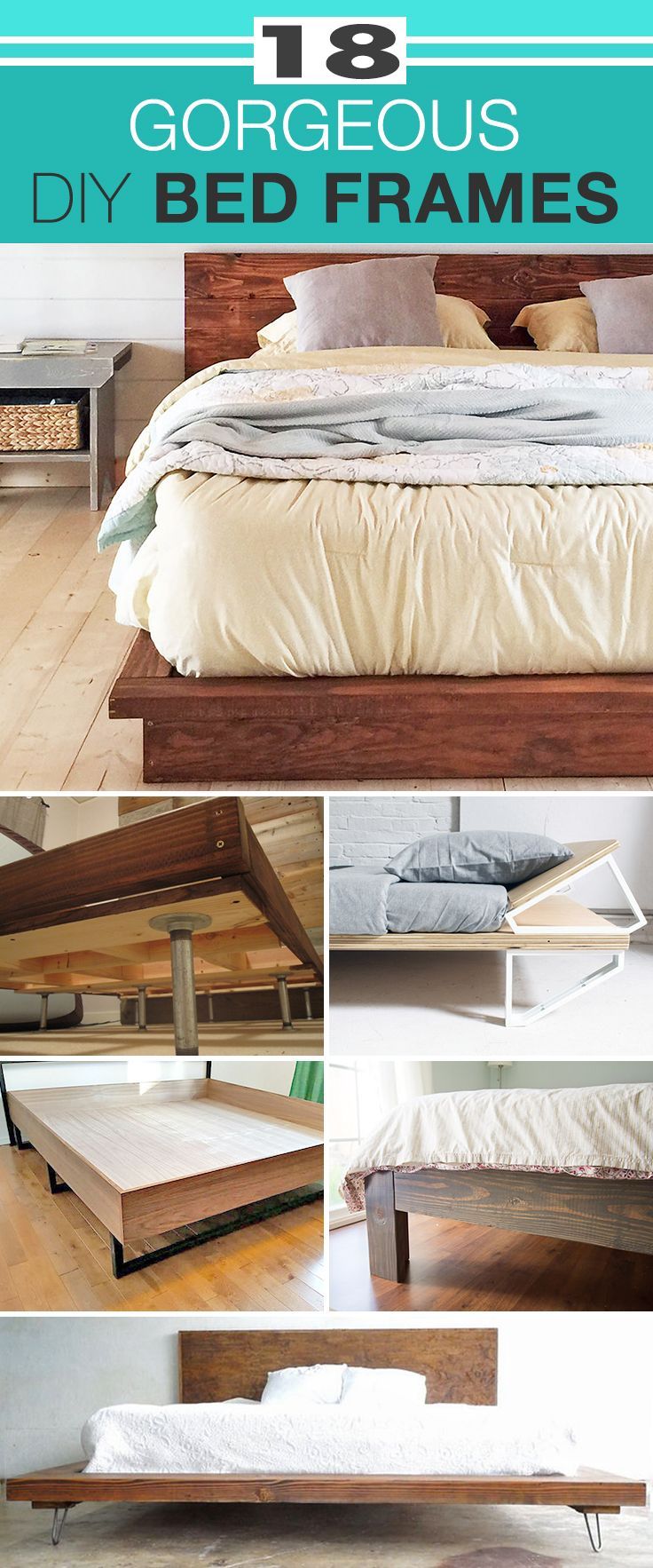 18 Gorgeous DIY Bed Frames