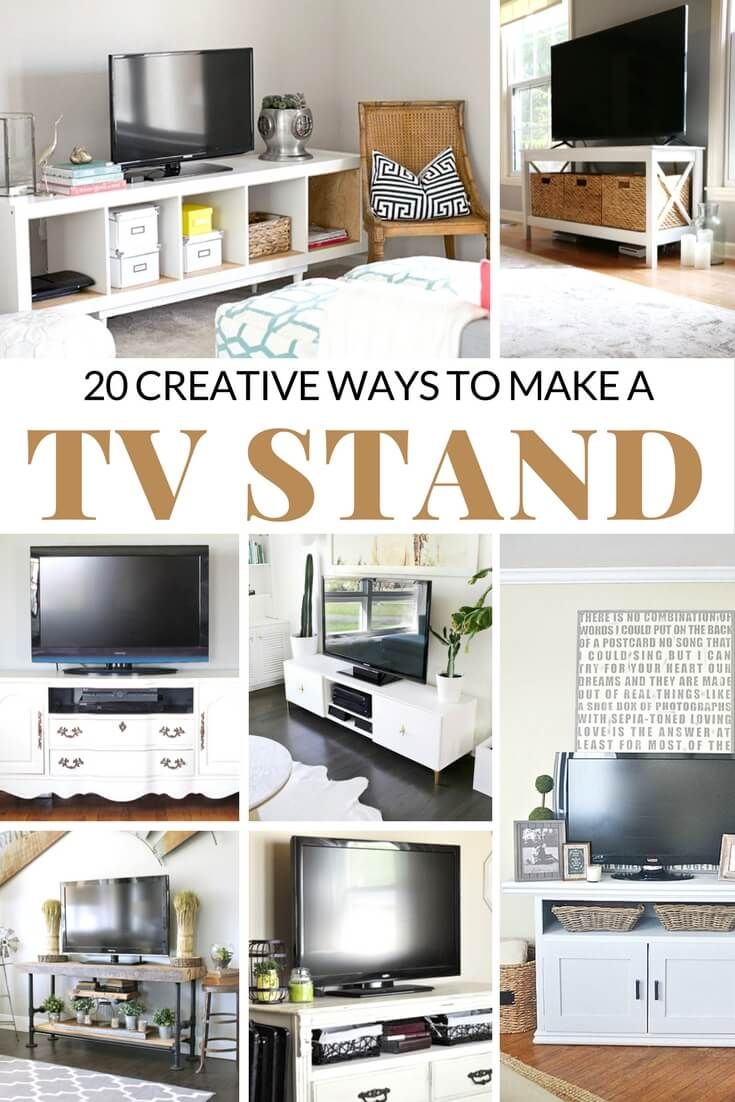 20 Creative Ways To Make A TV Stand