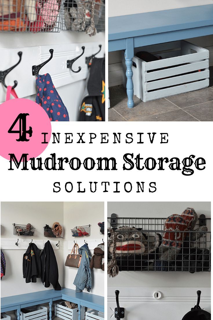 4 mudroom storage solutions: laundry room makeover on a budget