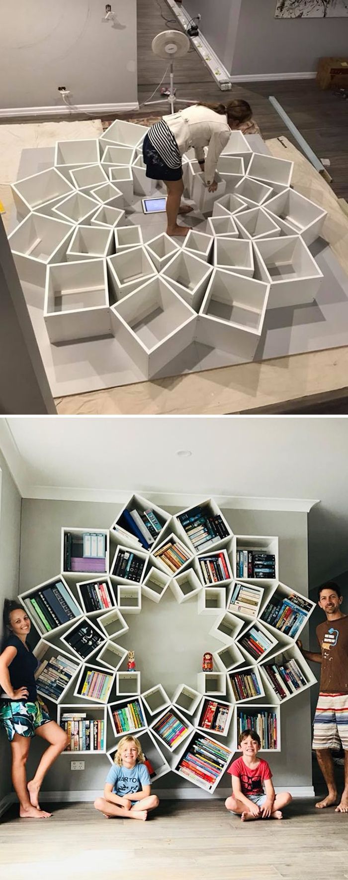 Couple Builds DIY Bookshelf Together and It’s a Pinterest Dream Come True