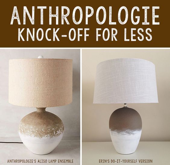 DIY Tutorial: Anthropologie Aliso Lamp Ensemble Knockoff