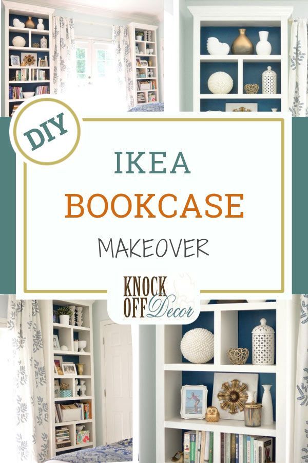 Easy IKEA Bookcase Makeover