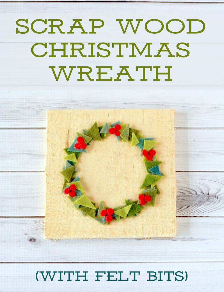 Felt Christmas Decorations: Holiday Wreath