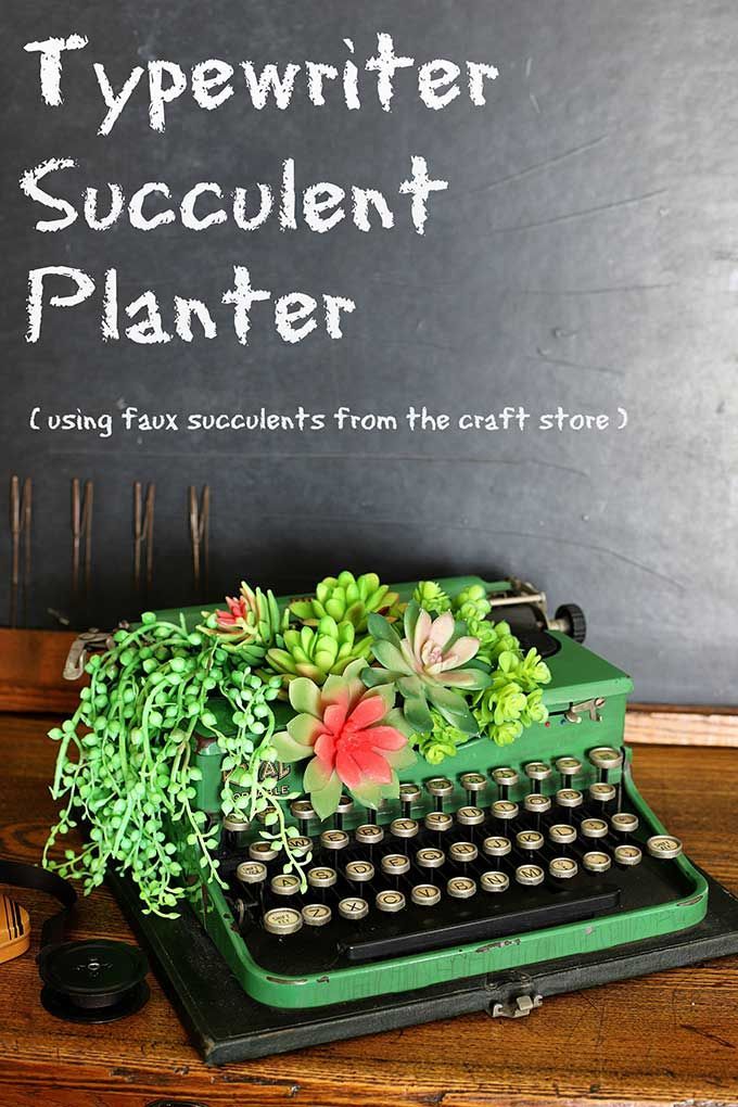 How To Make A Succulent Planter Out Of A Typewriter And Not Piss Off The World