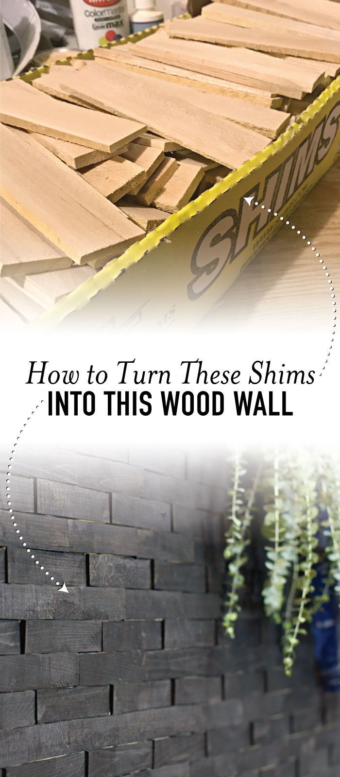 How to Create a Dramatic Wood Shims Wall