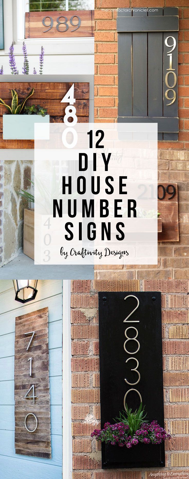 How to make a DIY House Number Sign (in minutes!)