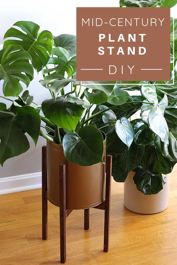 Mid Century Plant Stand DIY