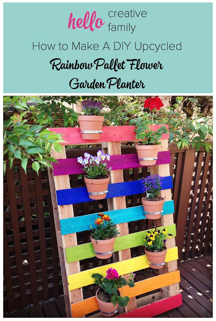 They painted an old pallet in rainbow colors... Can you guess what it turned into?