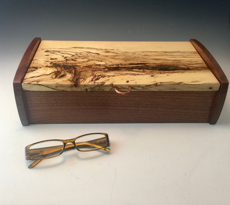 One of a kind solid wood box for display and storage by WildatHeartWood on Etsy